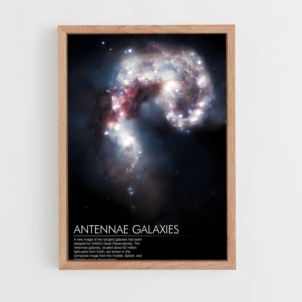 Poster magnifiques galaxies des Antennes (vue 4)